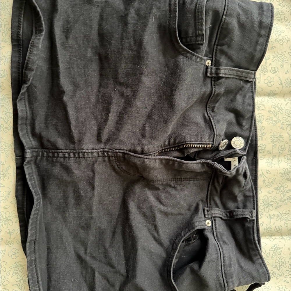 PacSun Charcoal Denim Skirt